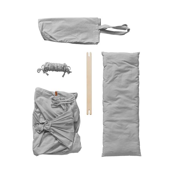 Membantu Organic Twin Hammock Basic (Grey)